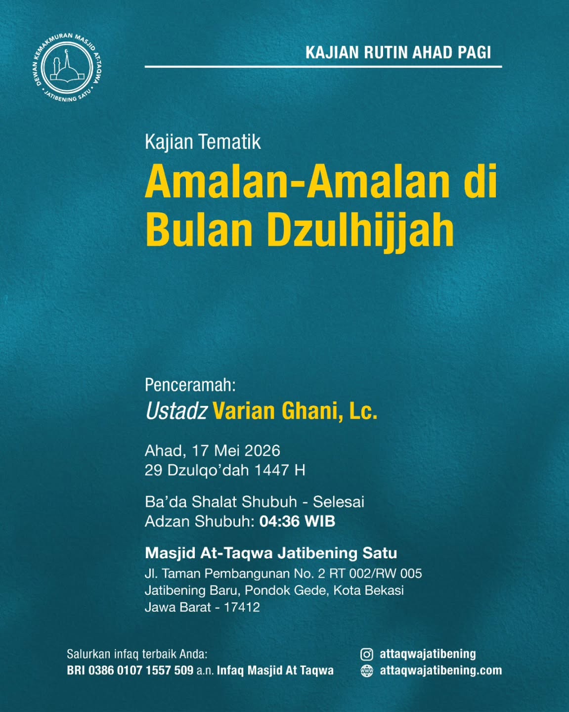 Amalan-Amalan di Bulan Dzulhijjah