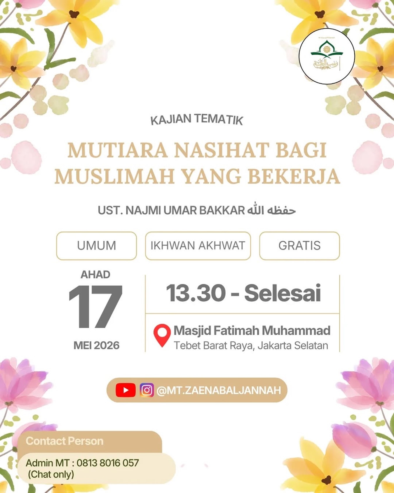 Mutiara Nasihat bagi Muslimah yang bekerja