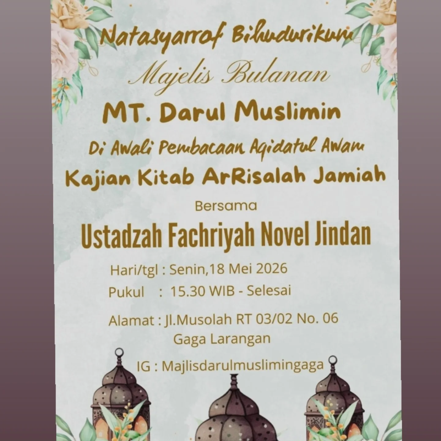 Kajian Kitab ArRisalah Jamiah