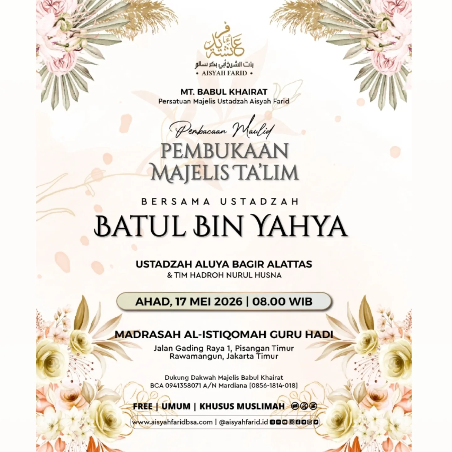 Pembukaan Majelis Ta'lim