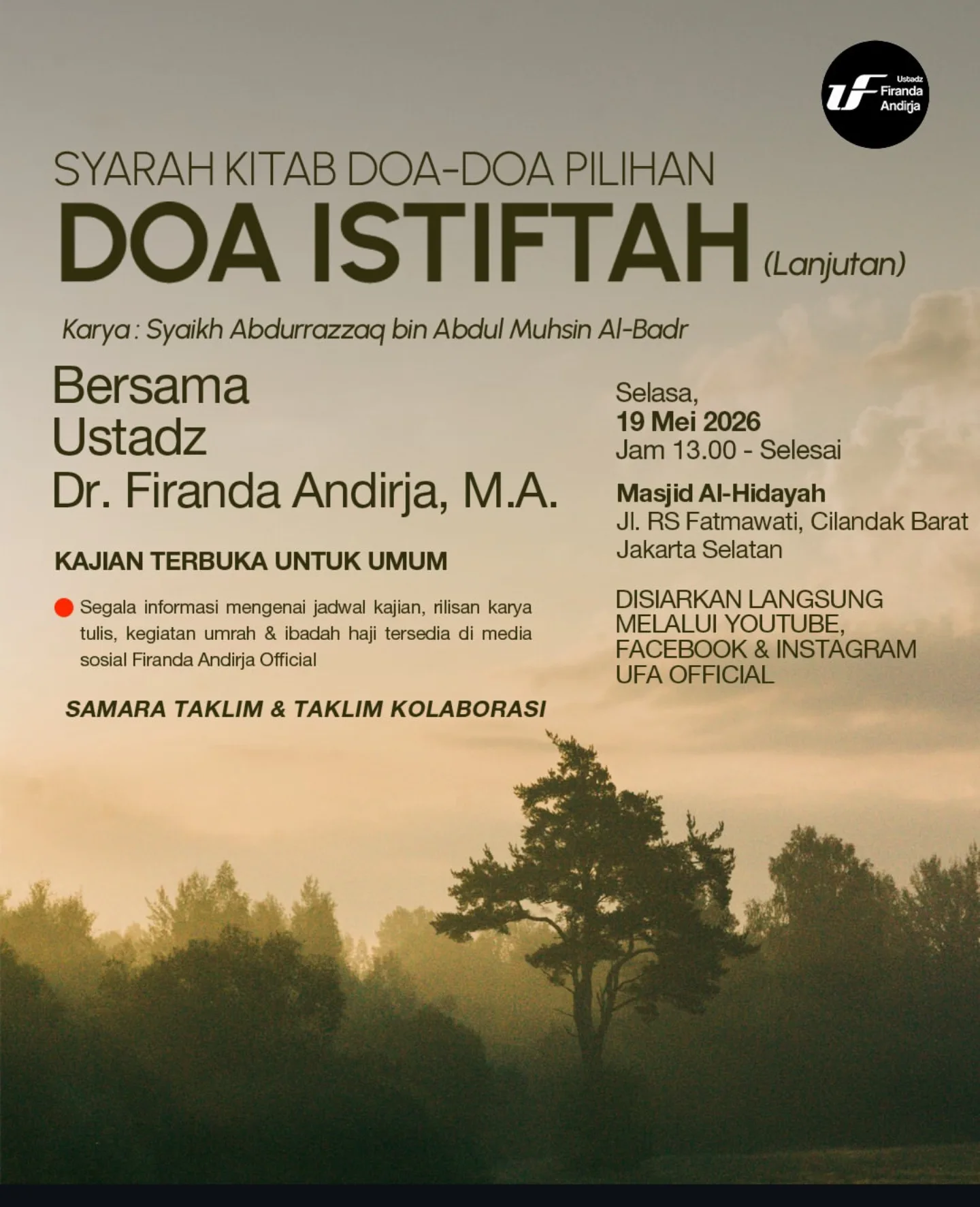 Syarah Kitab Doa-Doa Pilihan Doa Istiftah (Lanjutan)