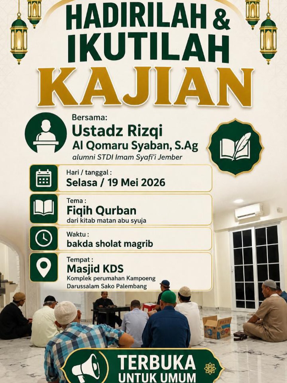 Hadirilah & Ikutilah Kajian Fiqih Qurban