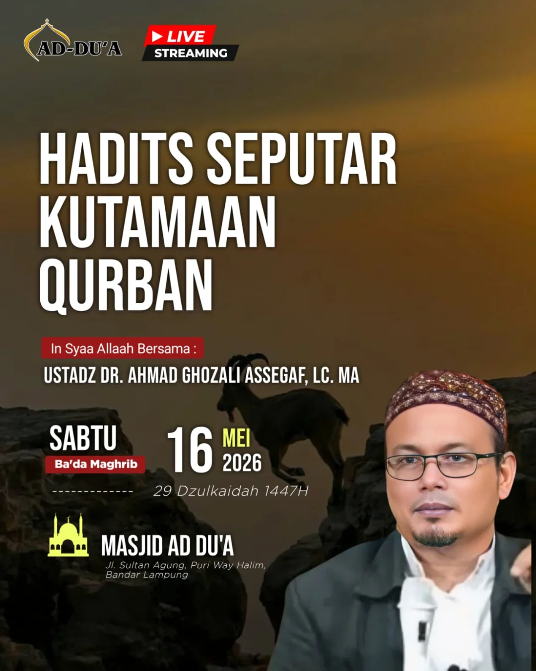 Hadits Seputar Keutamaan Qurban