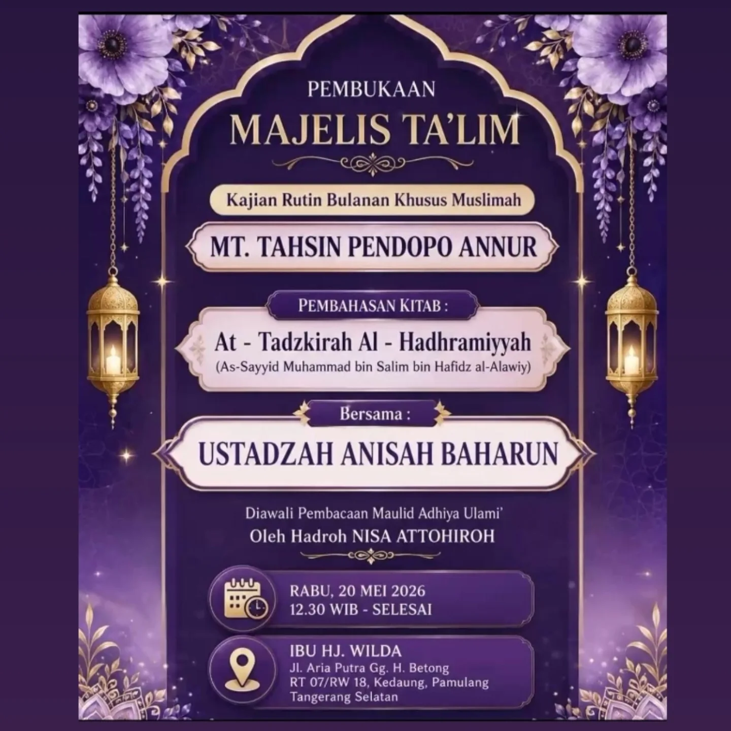Pembukaan Majelis Ta'lim