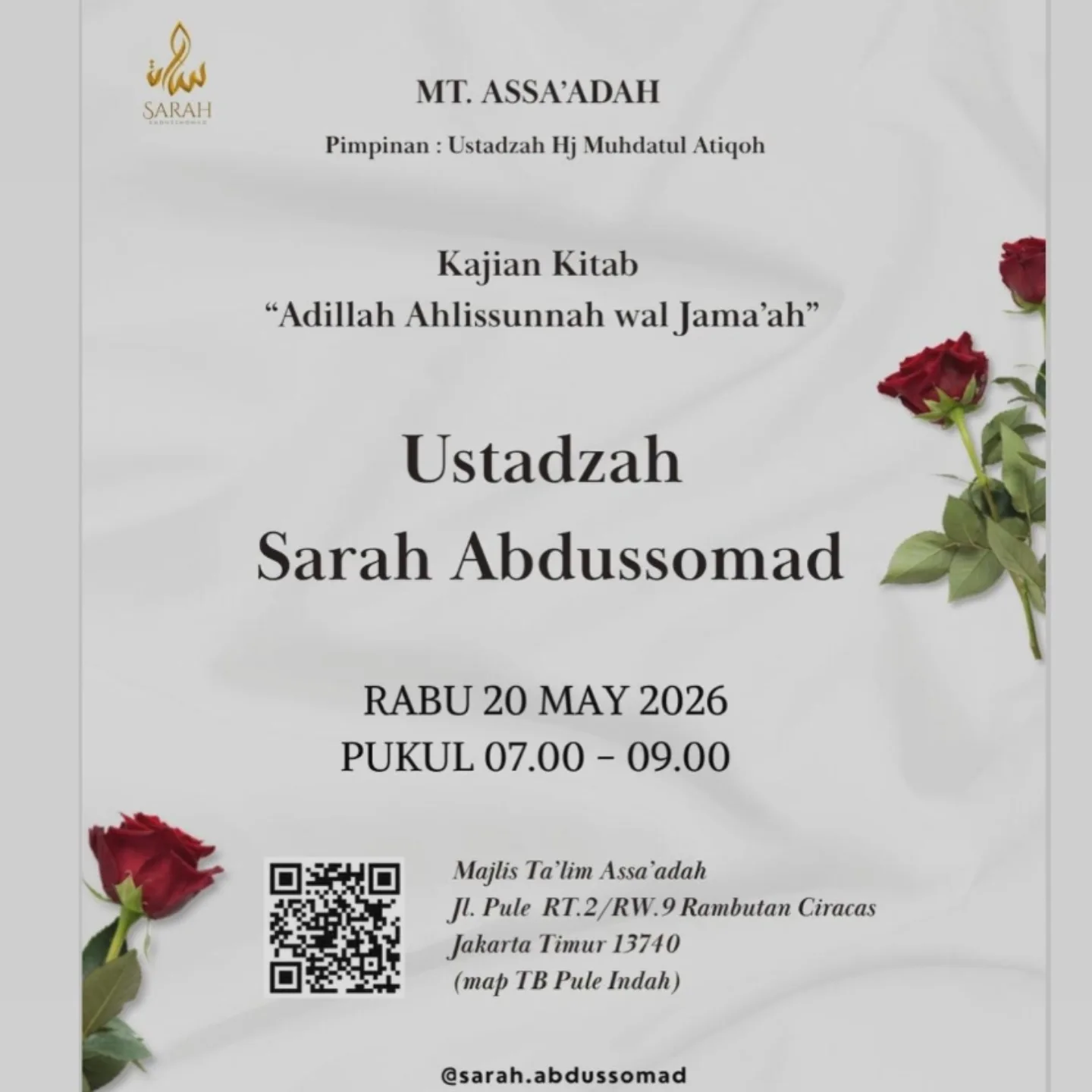 Kajian Kitab Adilllah Ahlissunnah wal Jama'ah