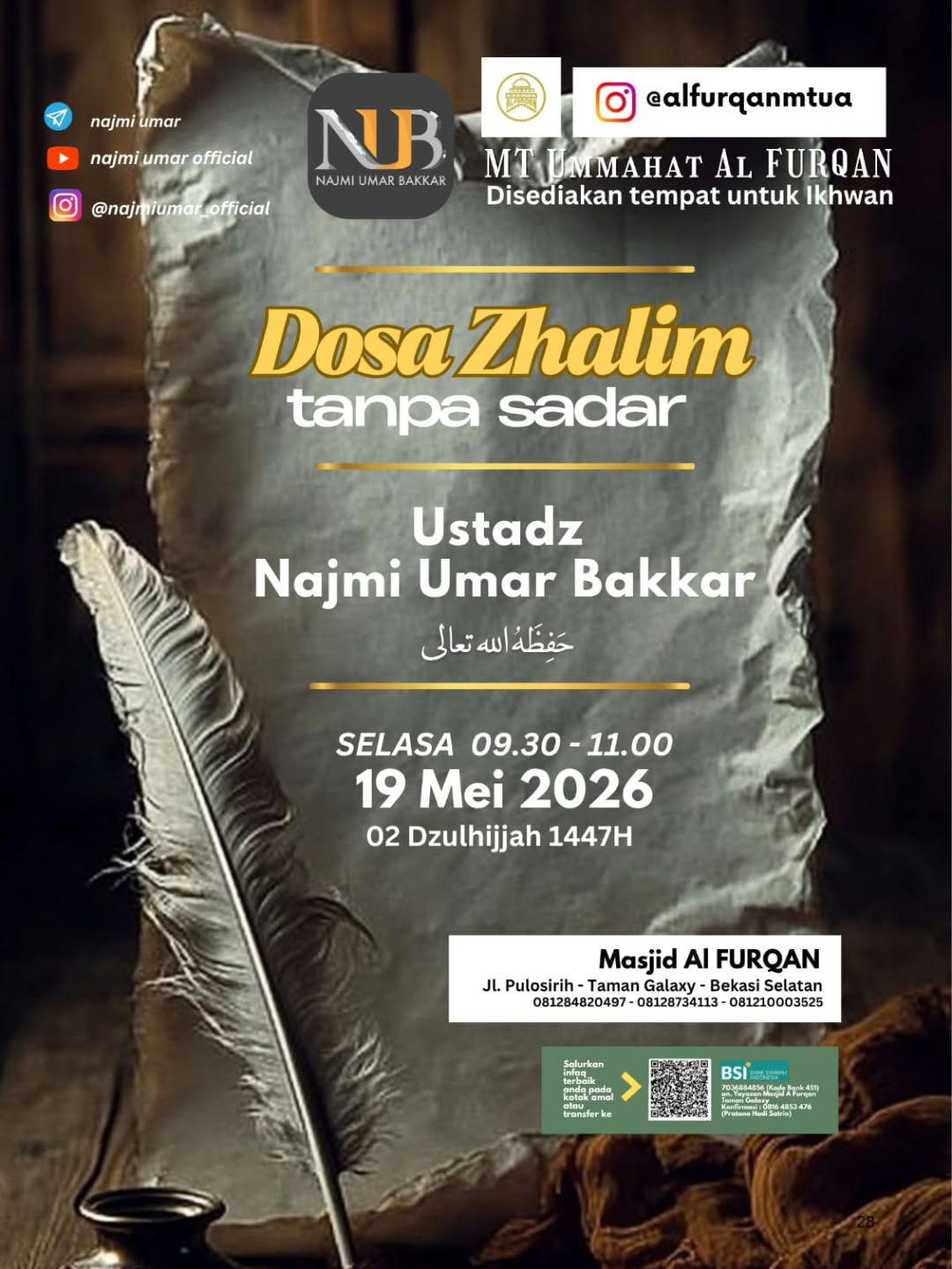 Dosa Zhalim tanpa sadar
