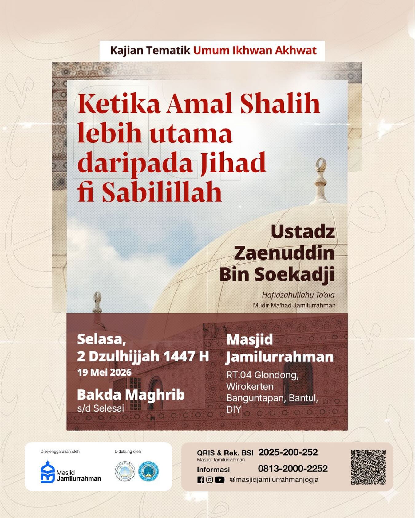 Ketika Amal Shalih lebih utama daripada Jihad fi Sabilillah