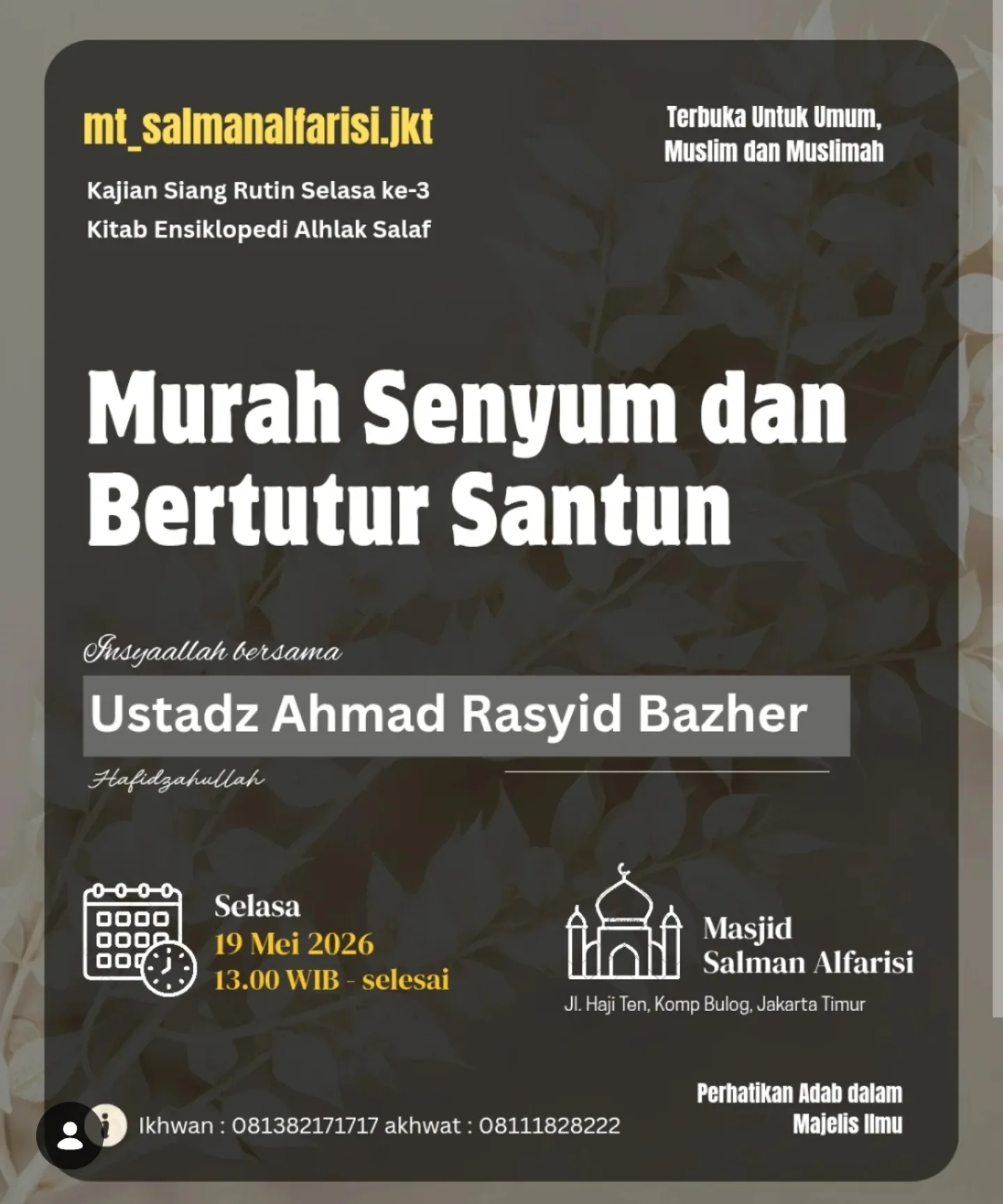 Murah Senyum dan Bertutur Santun