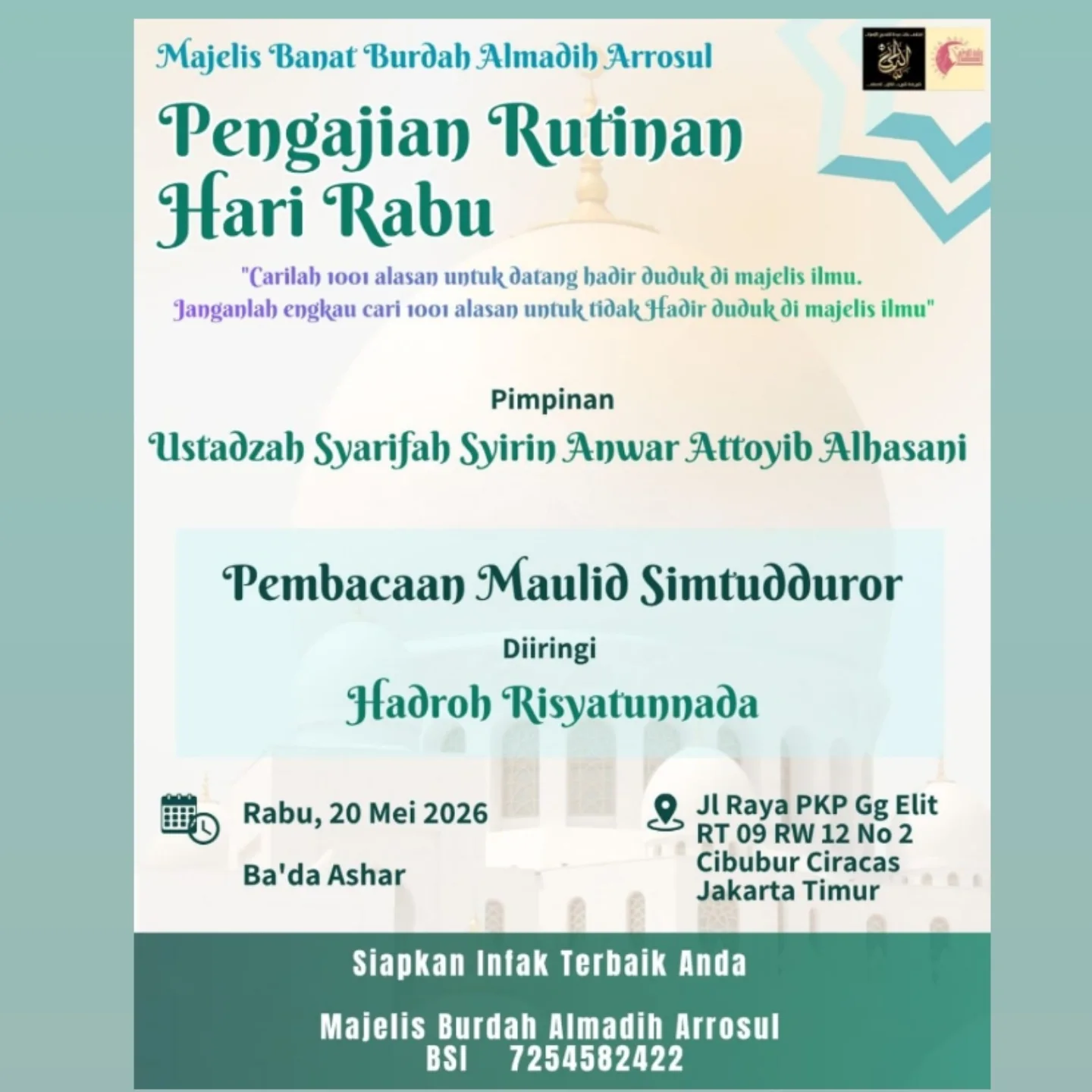 Pengajian Rutinan Hari Rabu