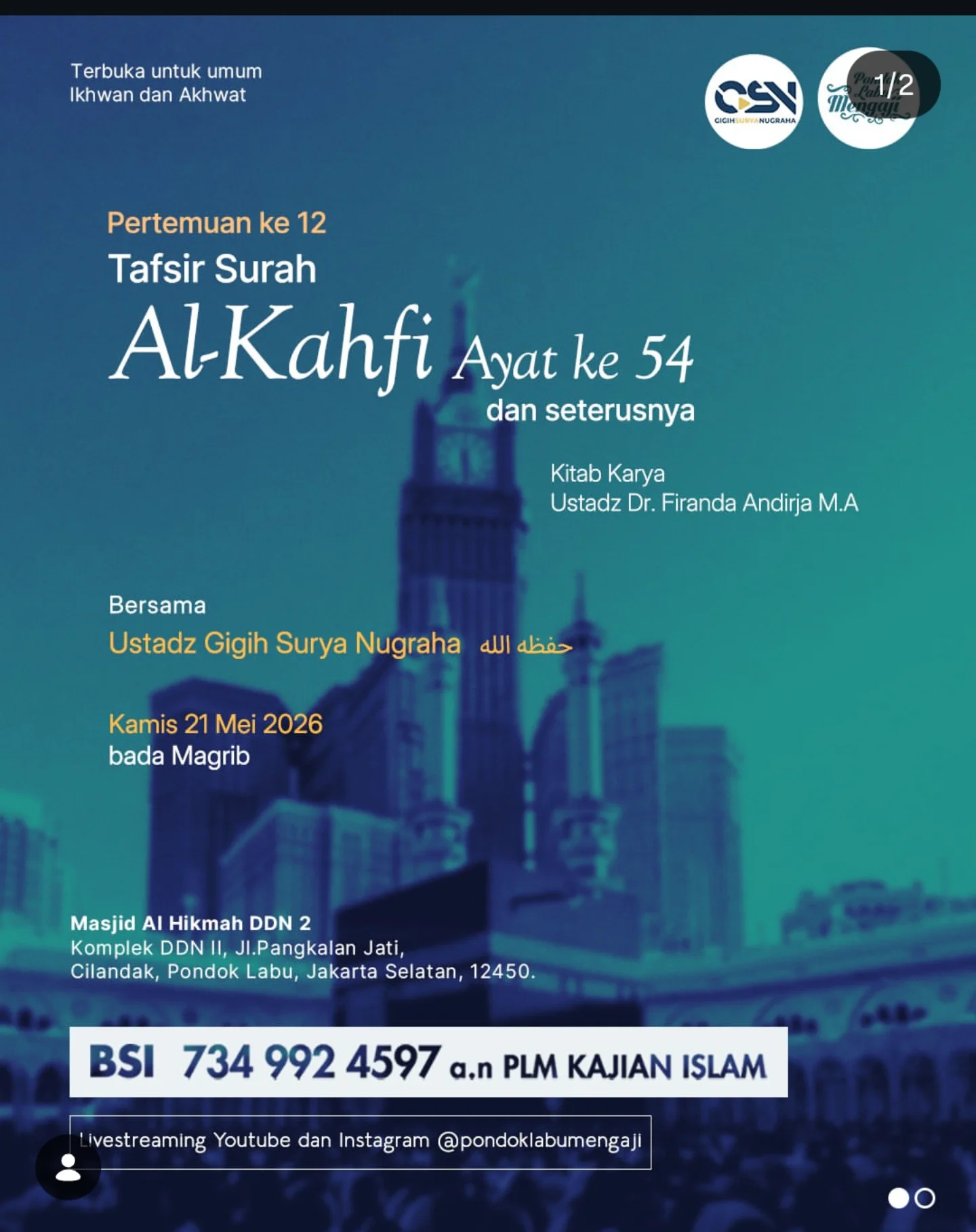 Pertemuan ke-12 Tafsir Surah Al-Kahfi Ayat ke-54 dan seterusnya