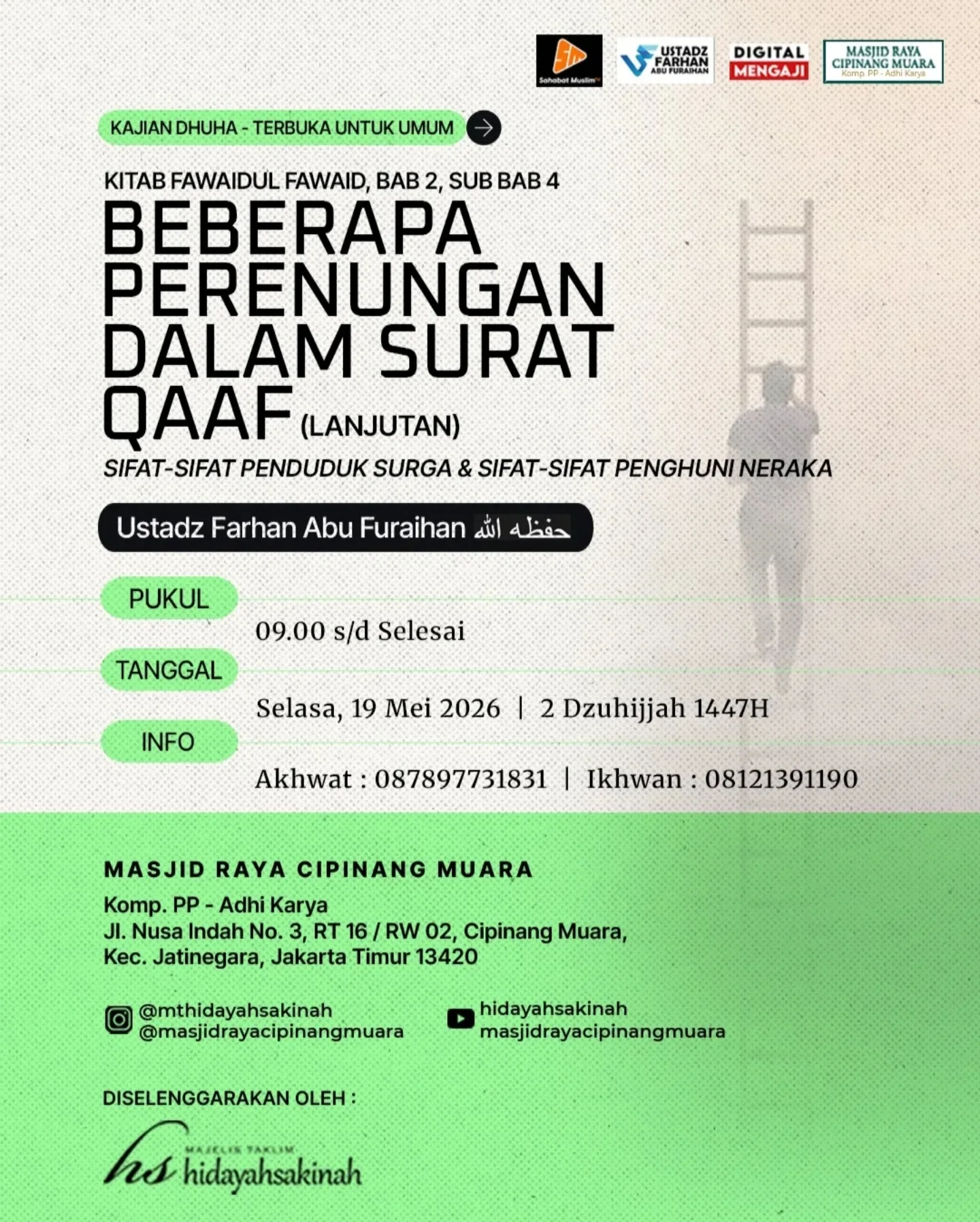 Beberapa Perenungan Dalam Surat Qaaf (Lanjutan) Sifat-Sifat Penduduk Surga & Sifat-Sifat Penghuni Neraka
