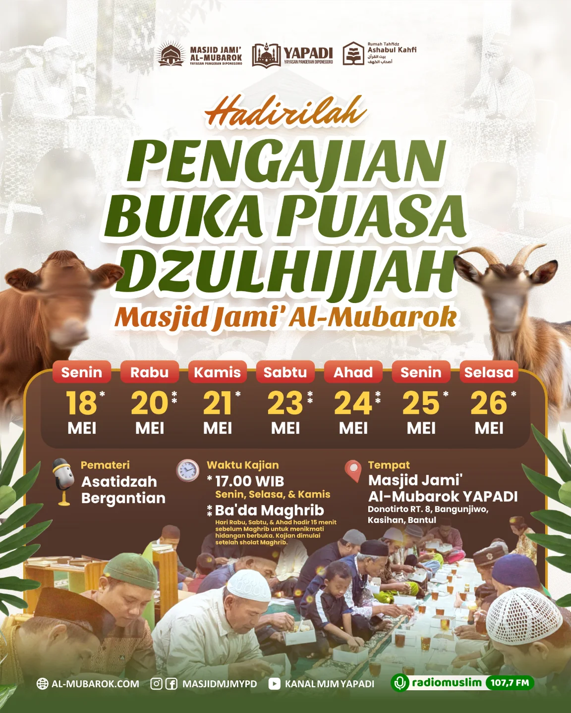Kegiatan Buka Bersama dan Pengajian Rutin Ba'da Maghrib