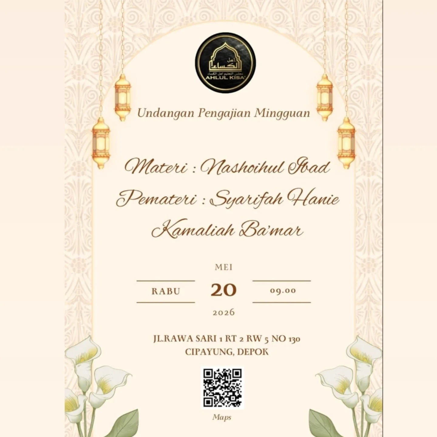 Undangan Pengajian Mingguan