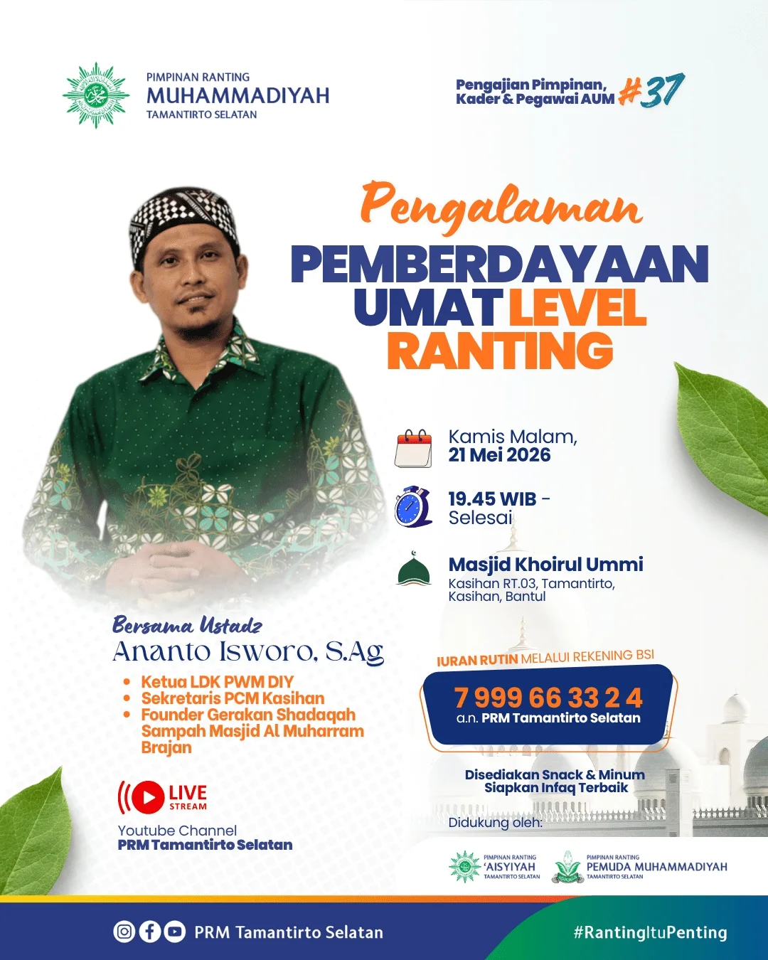 Pengalaman PEMBERDAYAAN UMAT LEVEL RANTING