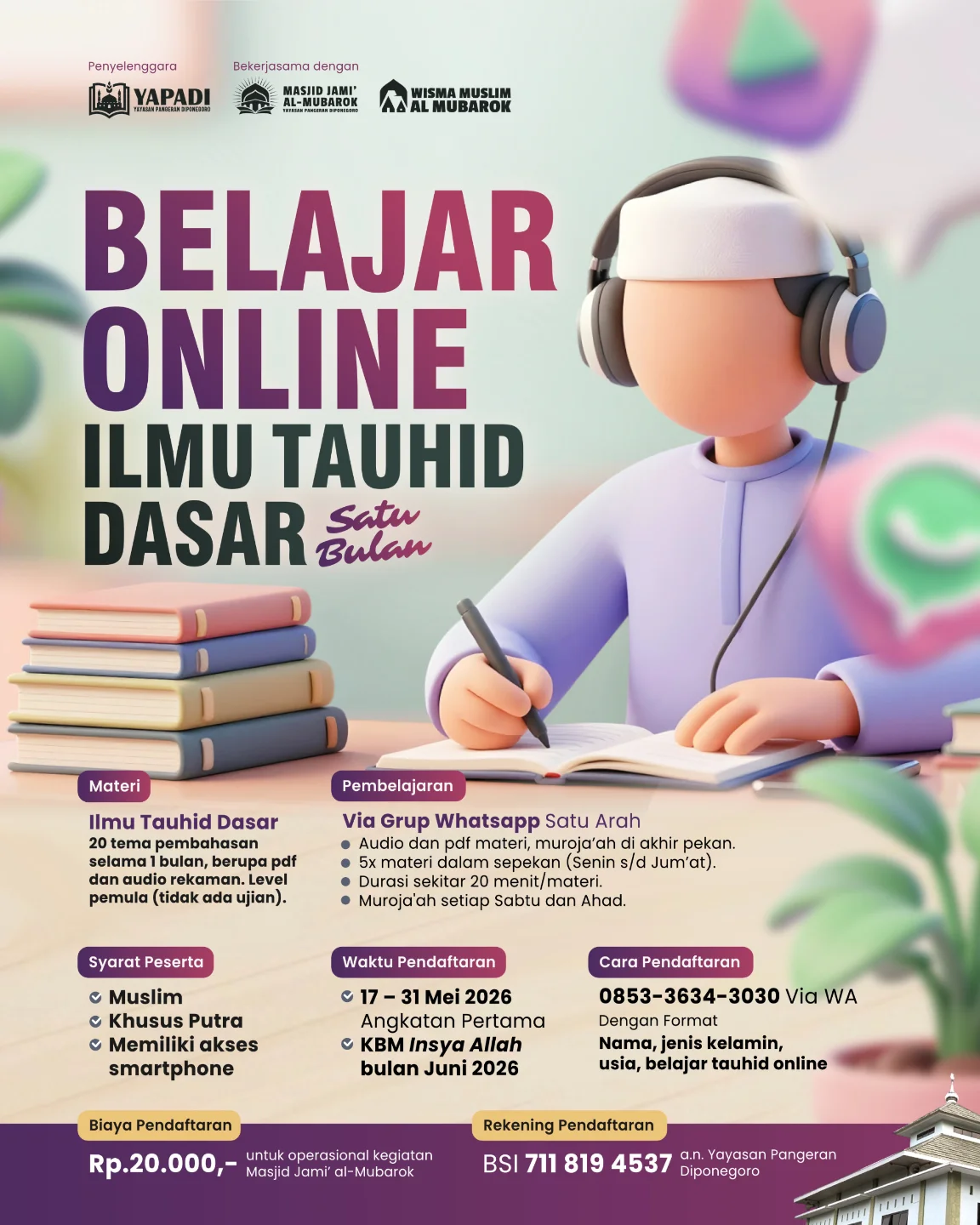Belajar Online Ilmu Tauhid Dasar - Satu Bulan