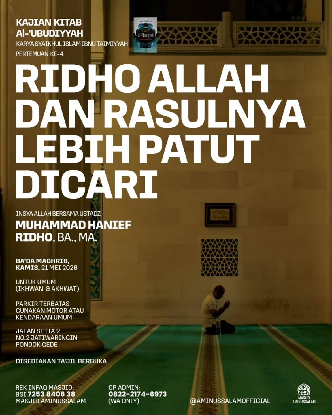 Ridho Allah dan Rasul-Nya Lebih Patut Dicari