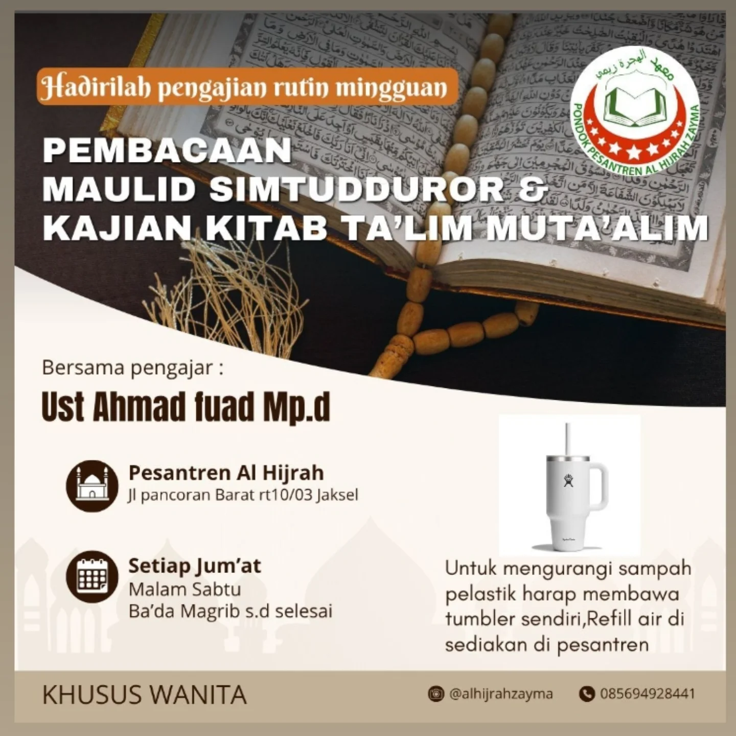 Hadirilah Pengajian Rutin Mingguan
