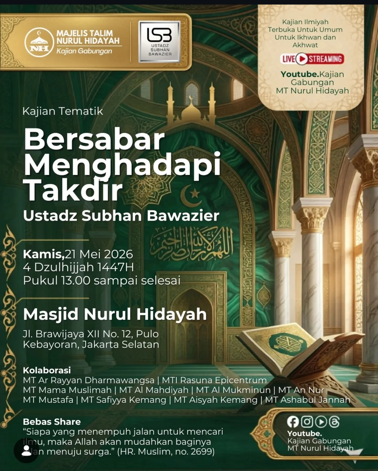Bersabar Menghadapi Takdir