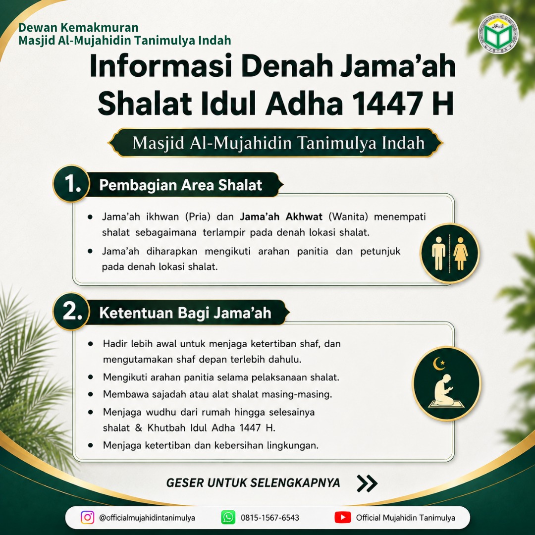 Shalat Idul Adha 1447 H
