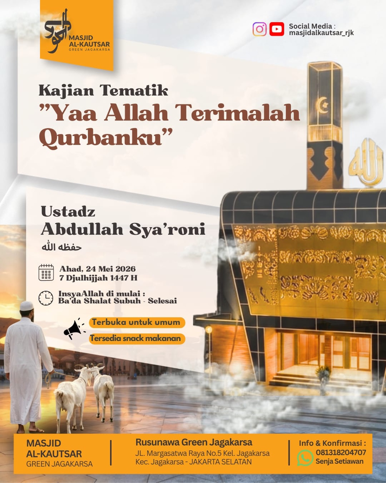 Kajian Tematik 'Yaa Allah Terimalah Qurbanku'