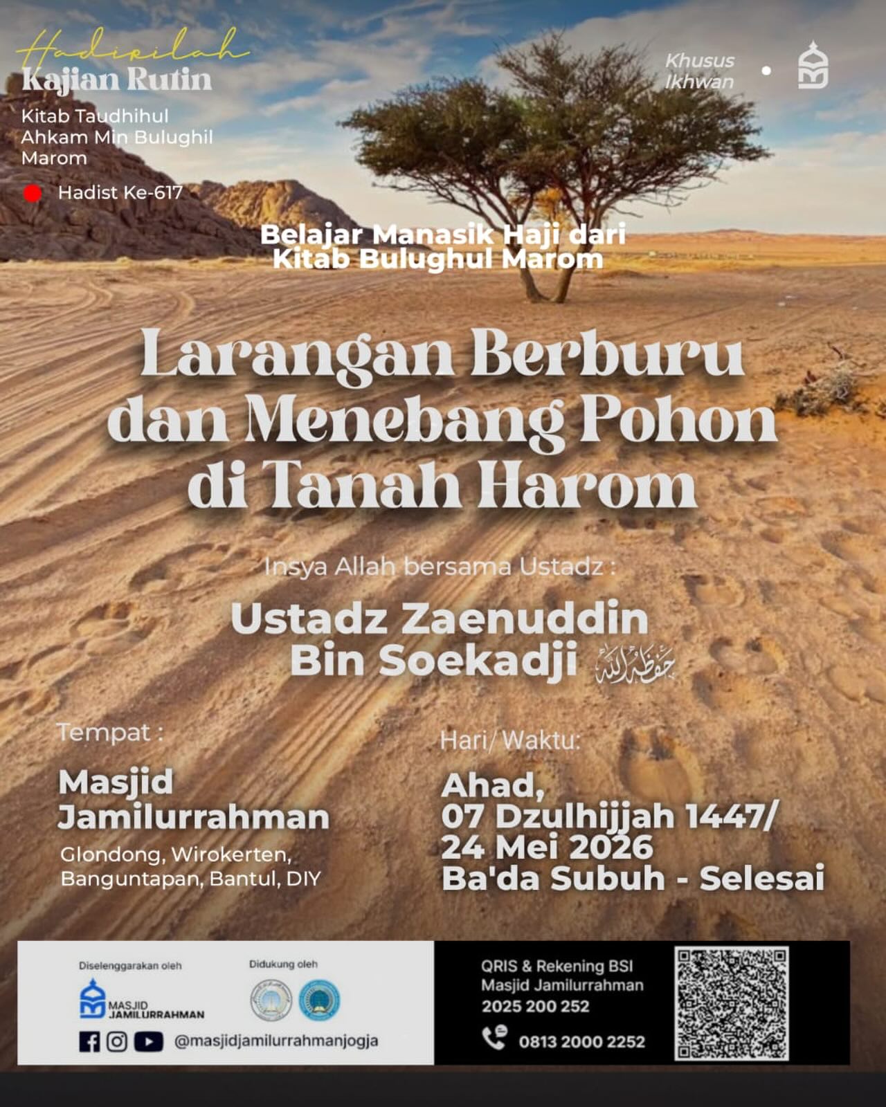 LARANGAN BERBURU DAN MENEBANG POHON DI TANAH HAROM