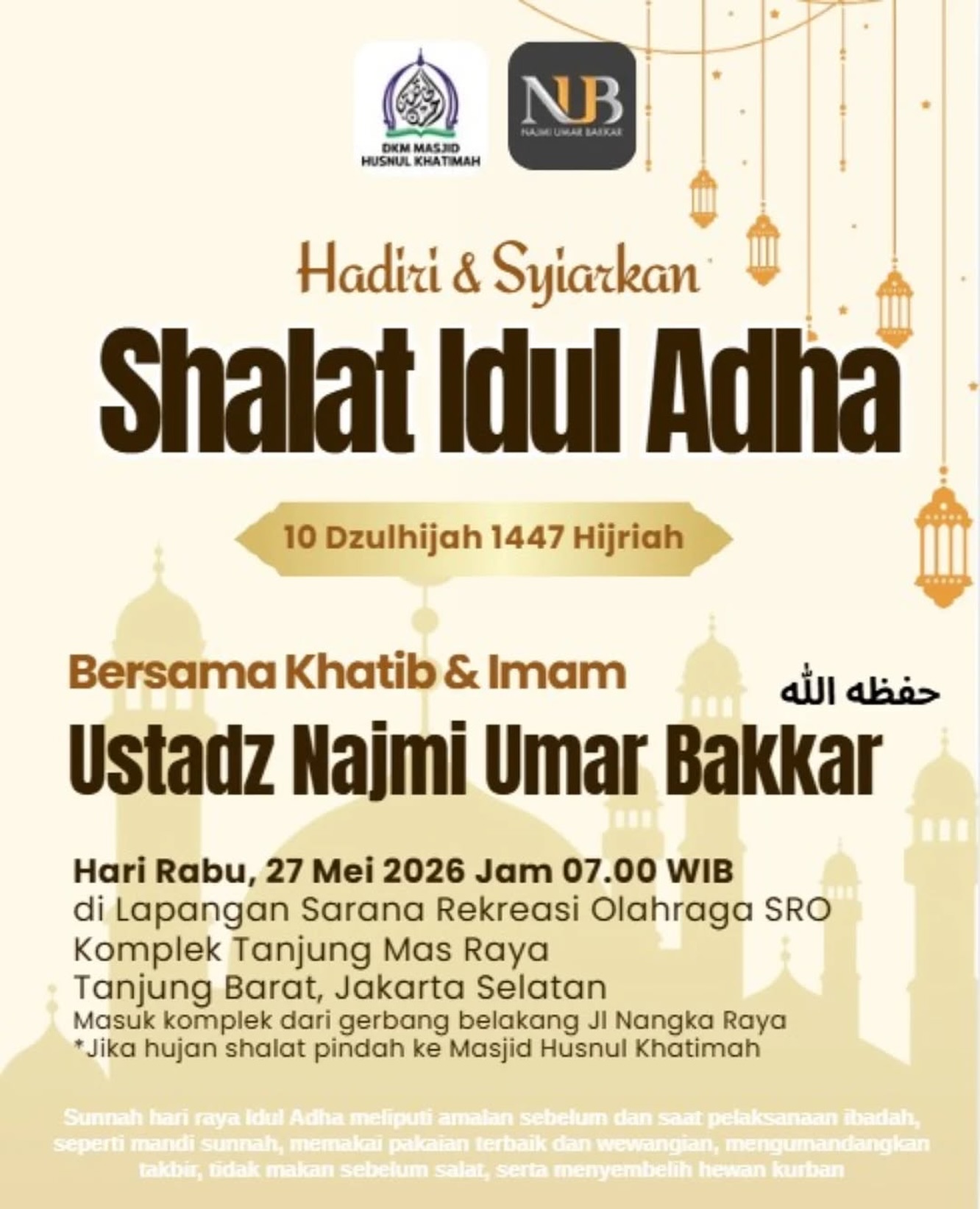 Shalat Idul Adha 1447 H