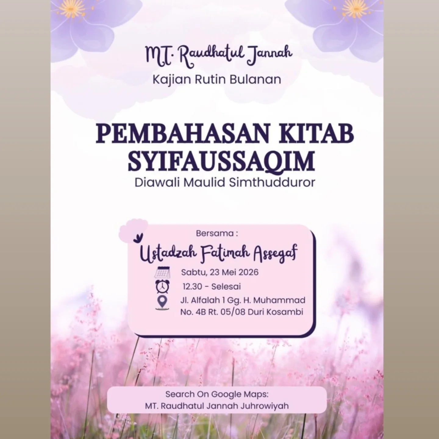 Pembahasan Kitab Syifaussaqim