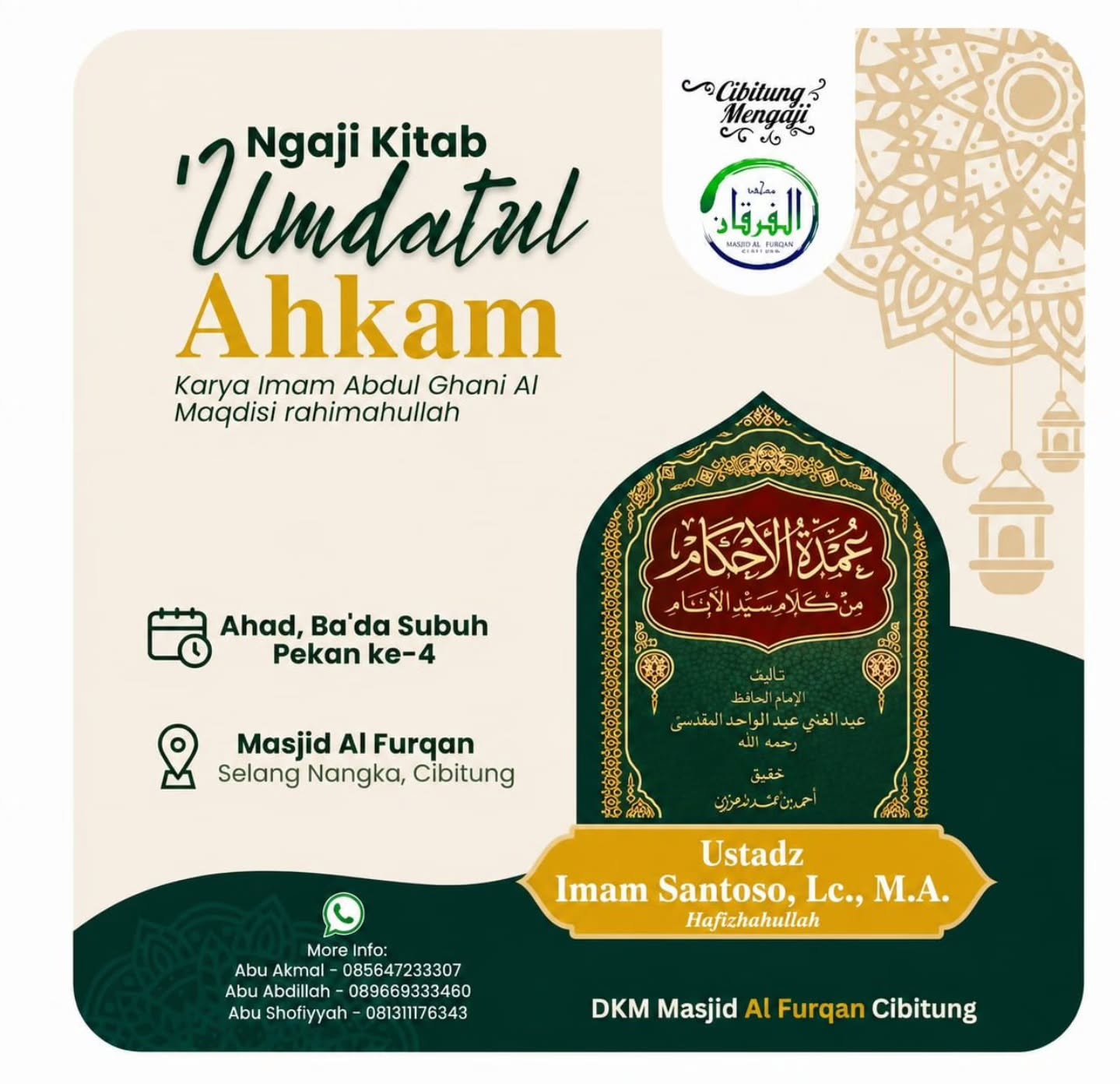 Ngaji Kitab Umdatul Ahkam