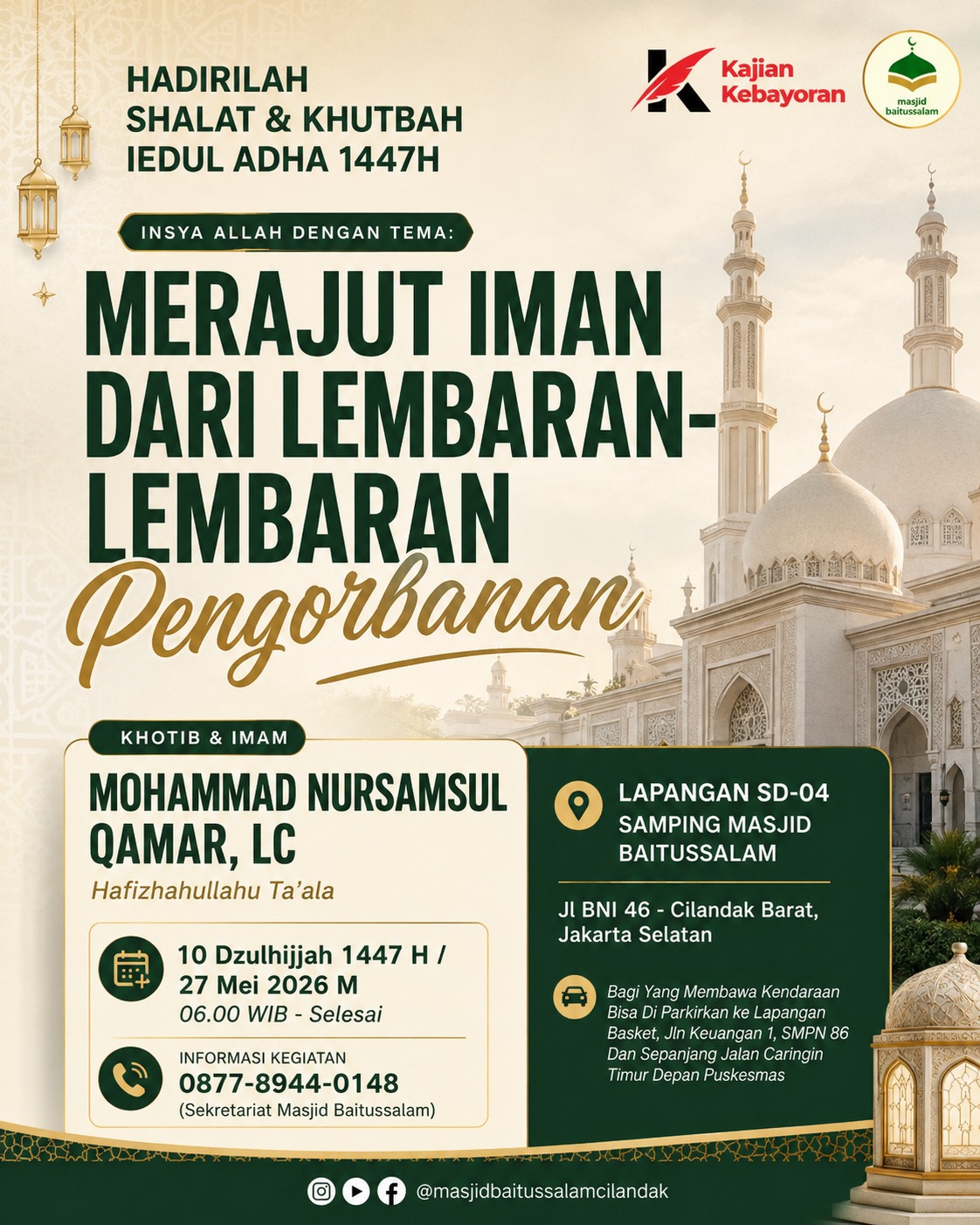 Merajut Iman Dari Lembaran-Lembaran Pengorbanan