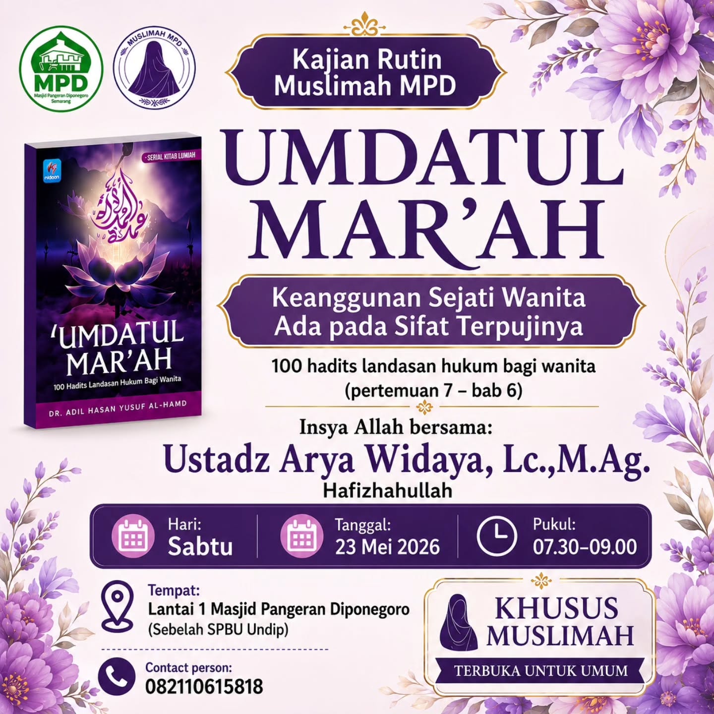 Umdatul Mar'ah: 100 Hadits Landasan Hukum bagi Wanita