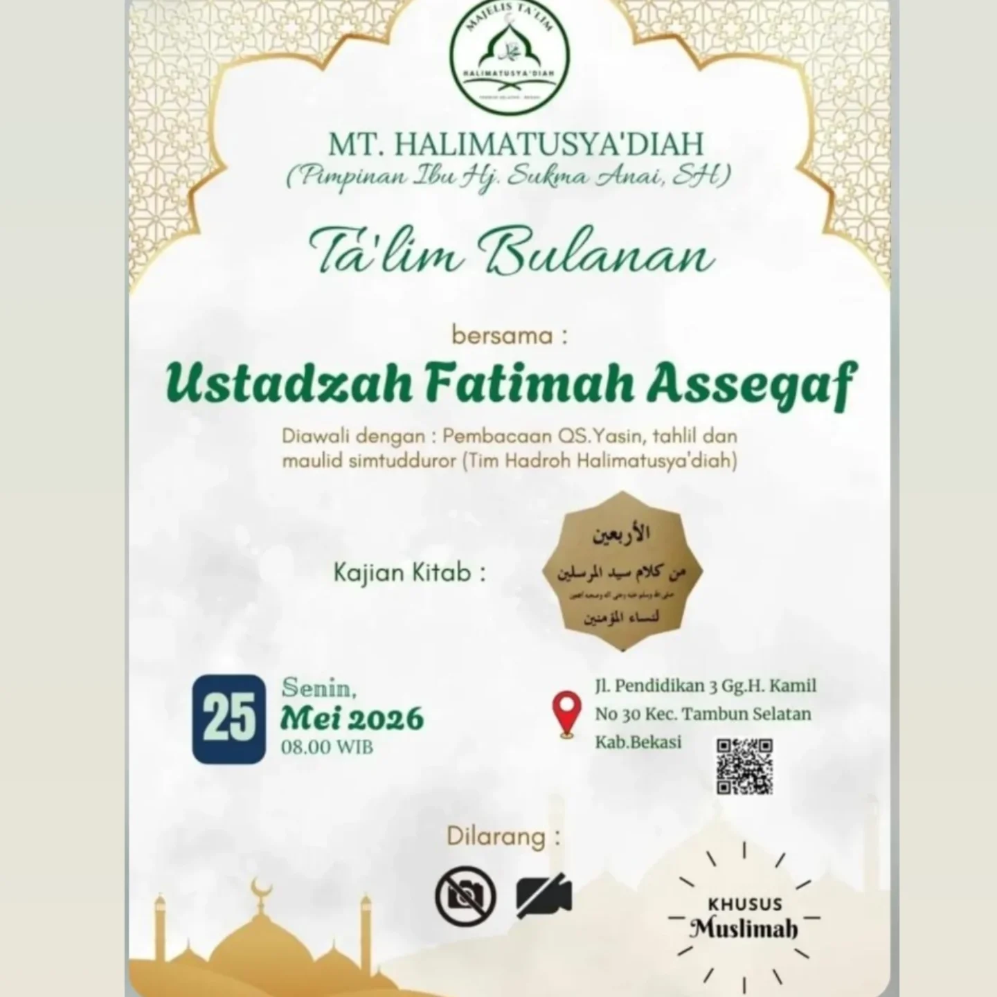Ta'lim Bulanan MT Halimatusya'diah