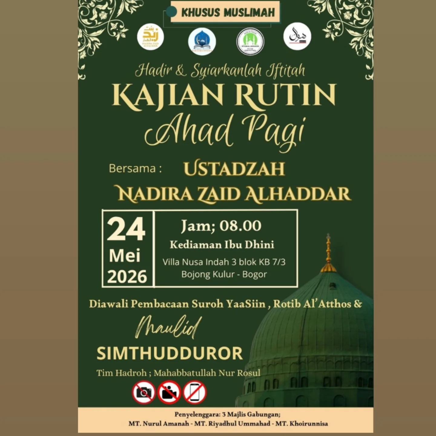 KAJIAN RUTIN Ahad Pagi