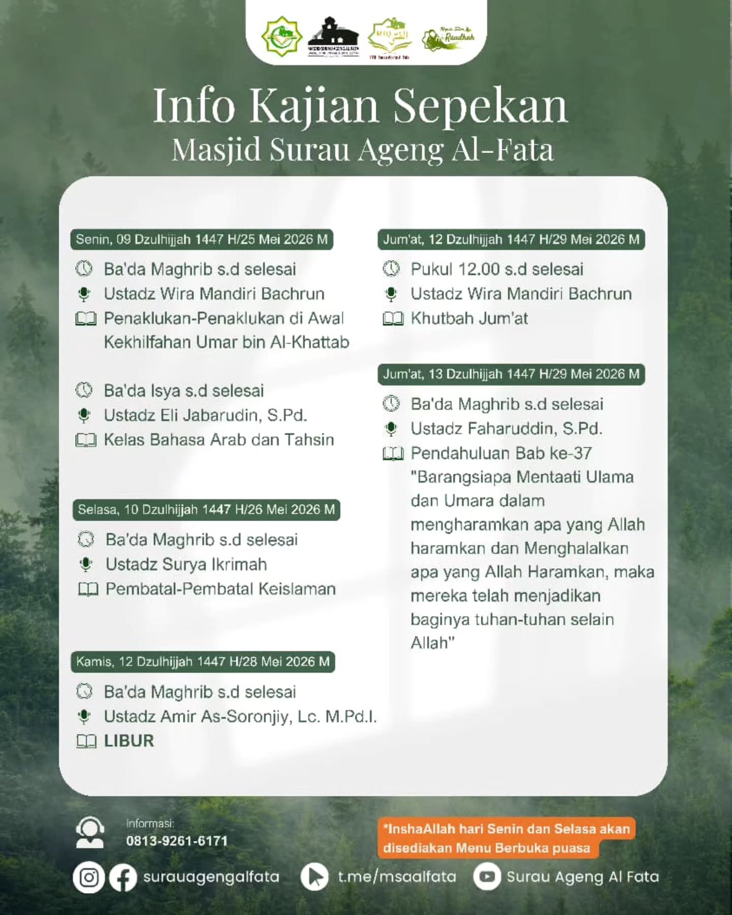 Pendahuluan Bab 37 Barangsiapa Mentaati Ulama dan Umara dalam mengharamkan apa yang Allah haramkan dan Menghalalkan apa yang Allah Haramkan, maka mereka telah menjadikan baginya tuhan-tuhan selain Allah