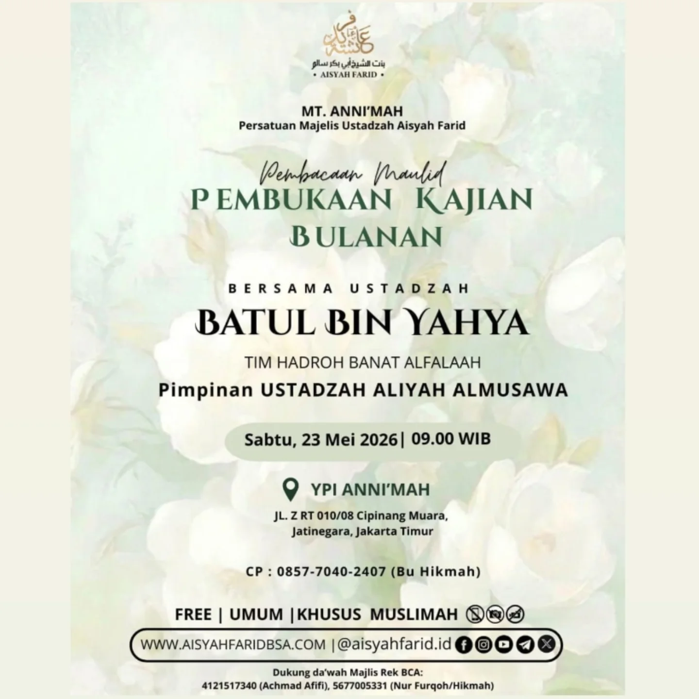 Pembukaan Kajian Bulanan