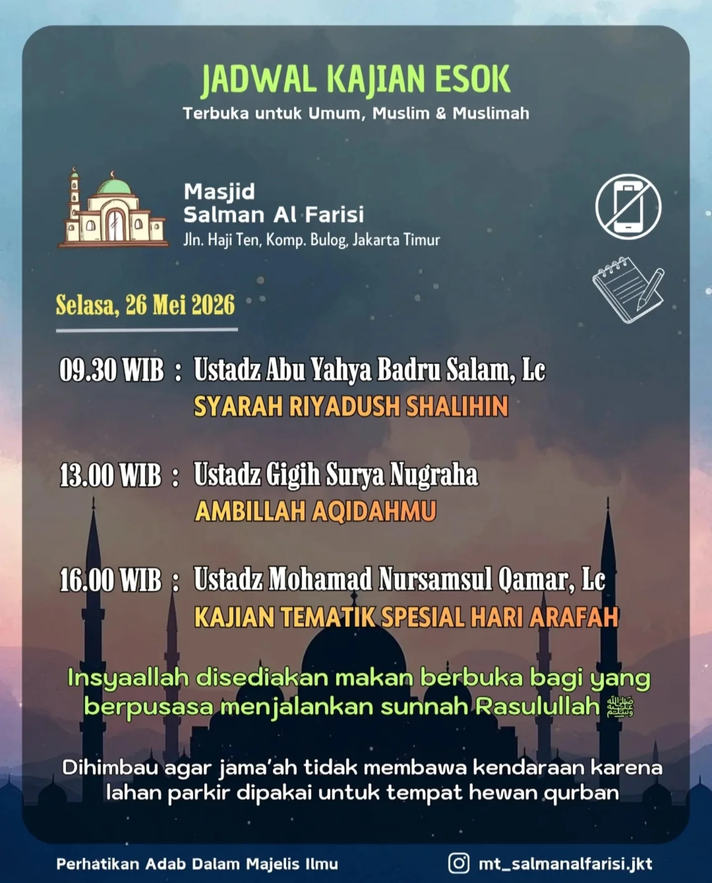 KAJIAN TEMATIK SPESIAL HARI ARAFAH