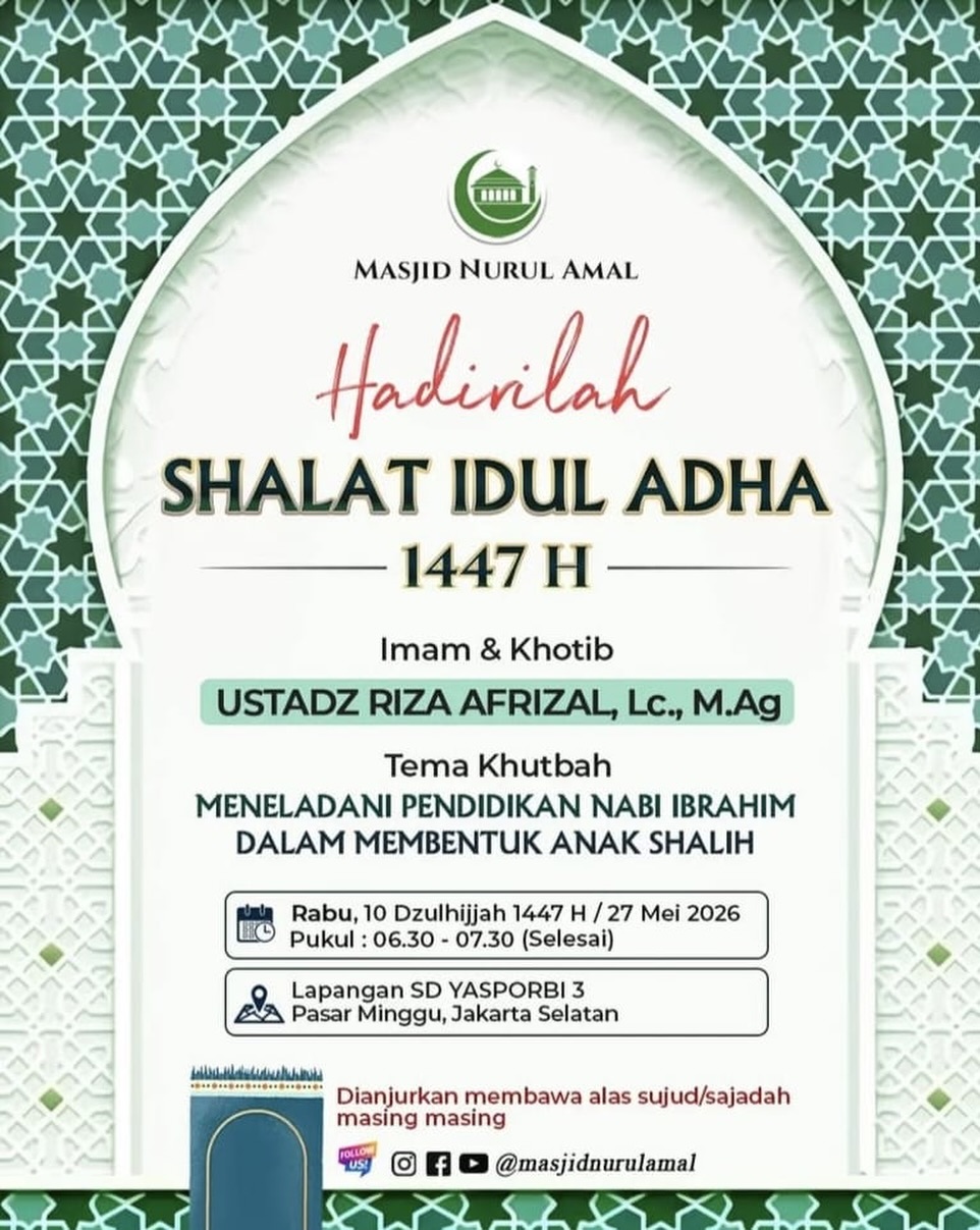Hadirilah Shalat Idul Adha 1447 H