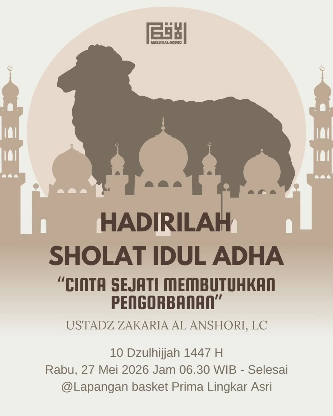Hadirilah Sholat Idul Adha