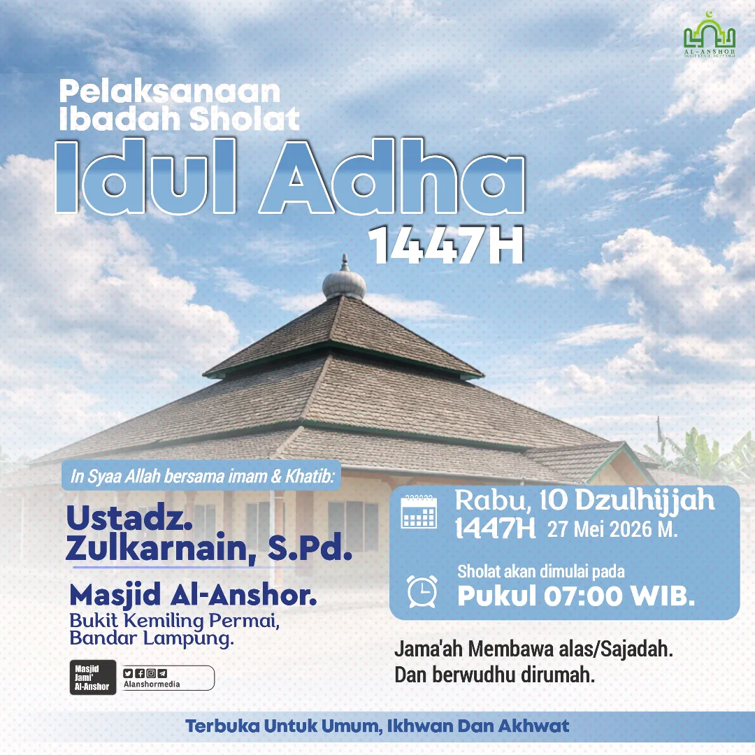 Pelaksanaan Ibadah Sholat Idul Adha 1447H
