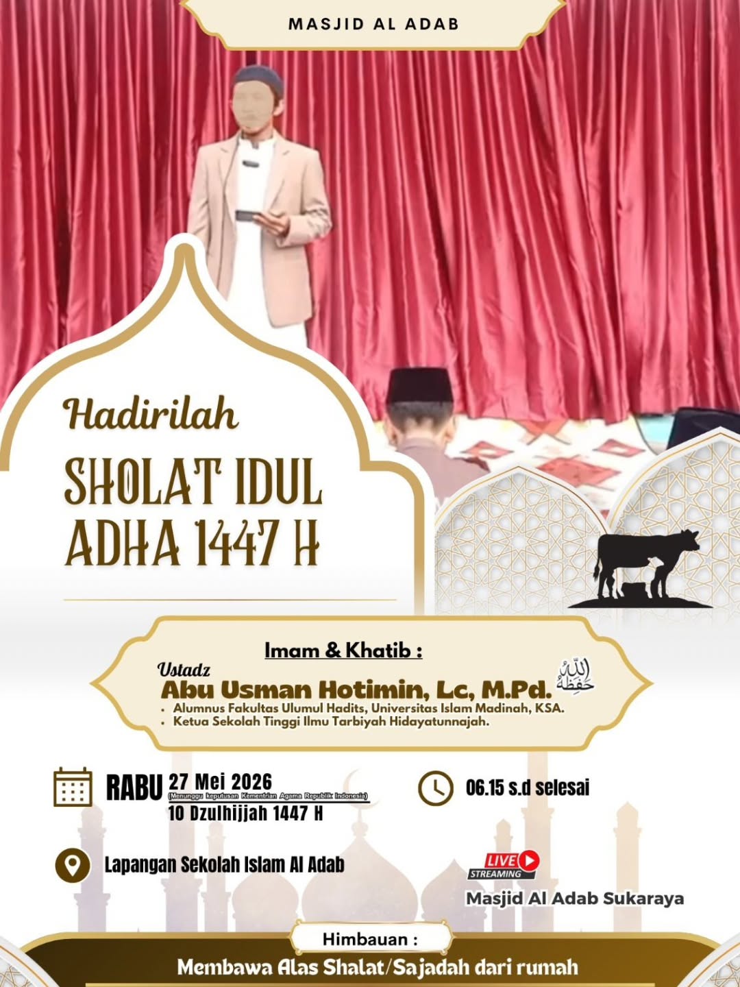 Hadirilah Sholat Idul Adha 1447 H