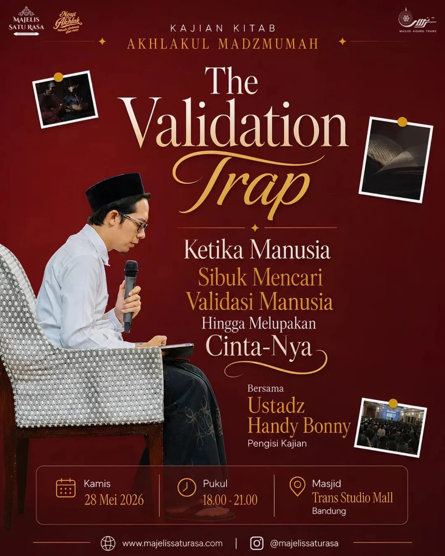 The Validation Trap: Ketika Manusia Sibuk Mencari Validasi Manusia Hingga Melupakan Cinta-Nya. Menata ulang arah hati; dari mengejar validasi manusia menuju ridha Allah.