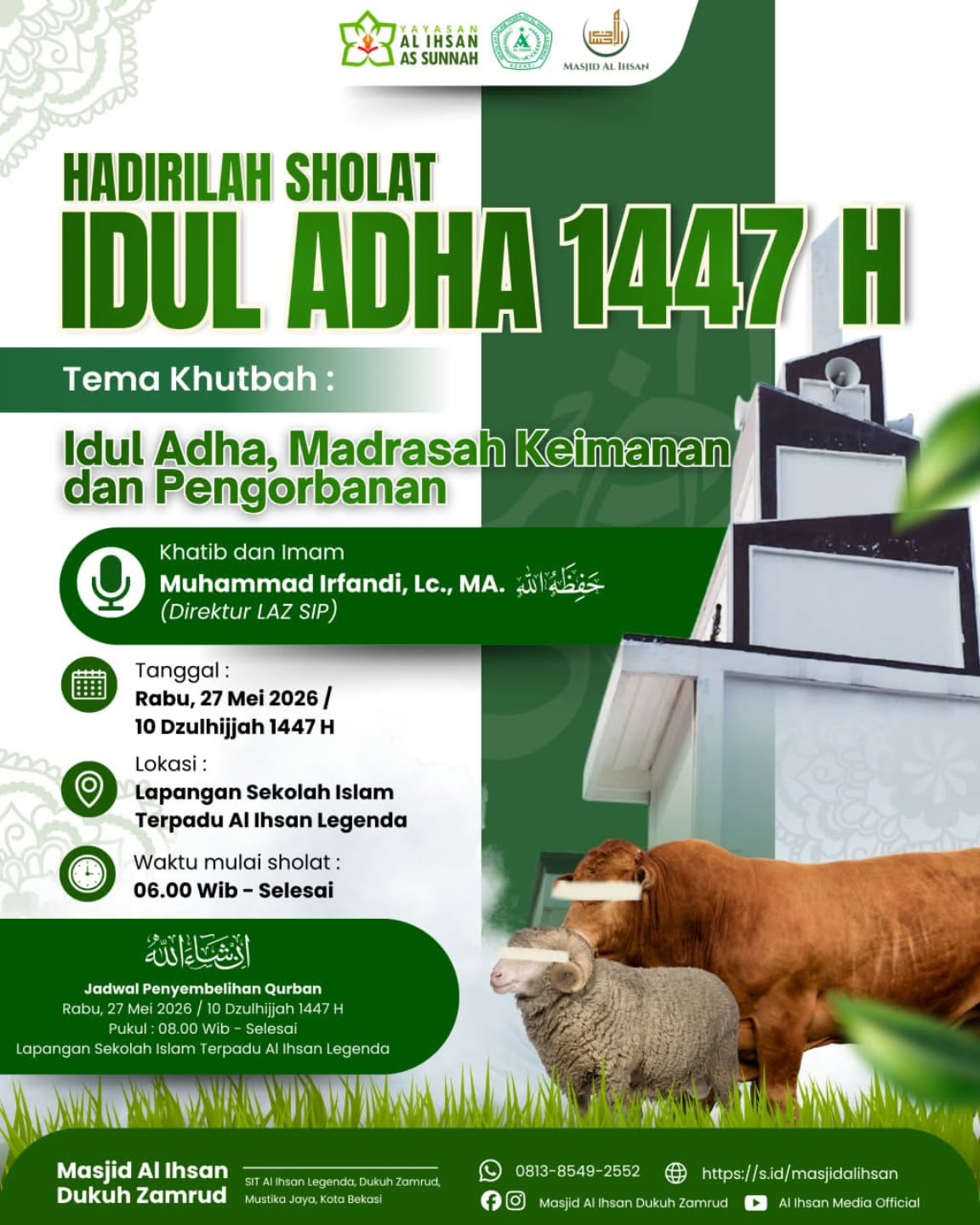 Hadirilah Sholat Idul Adha 1447 H