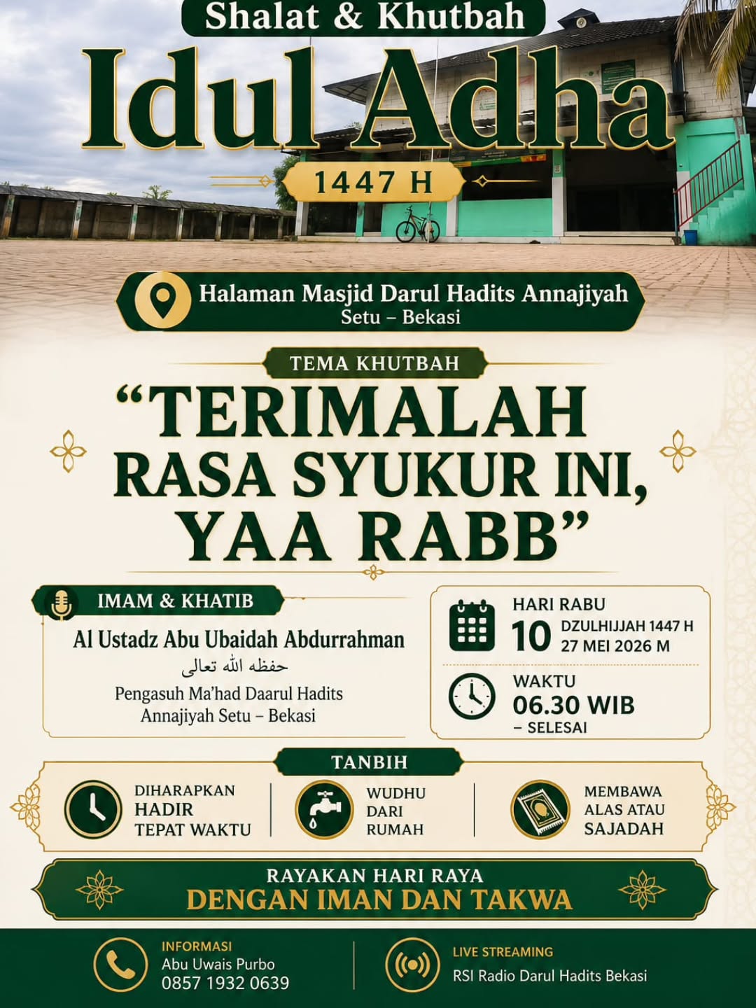 Shalat & Khutbah Idul Adha