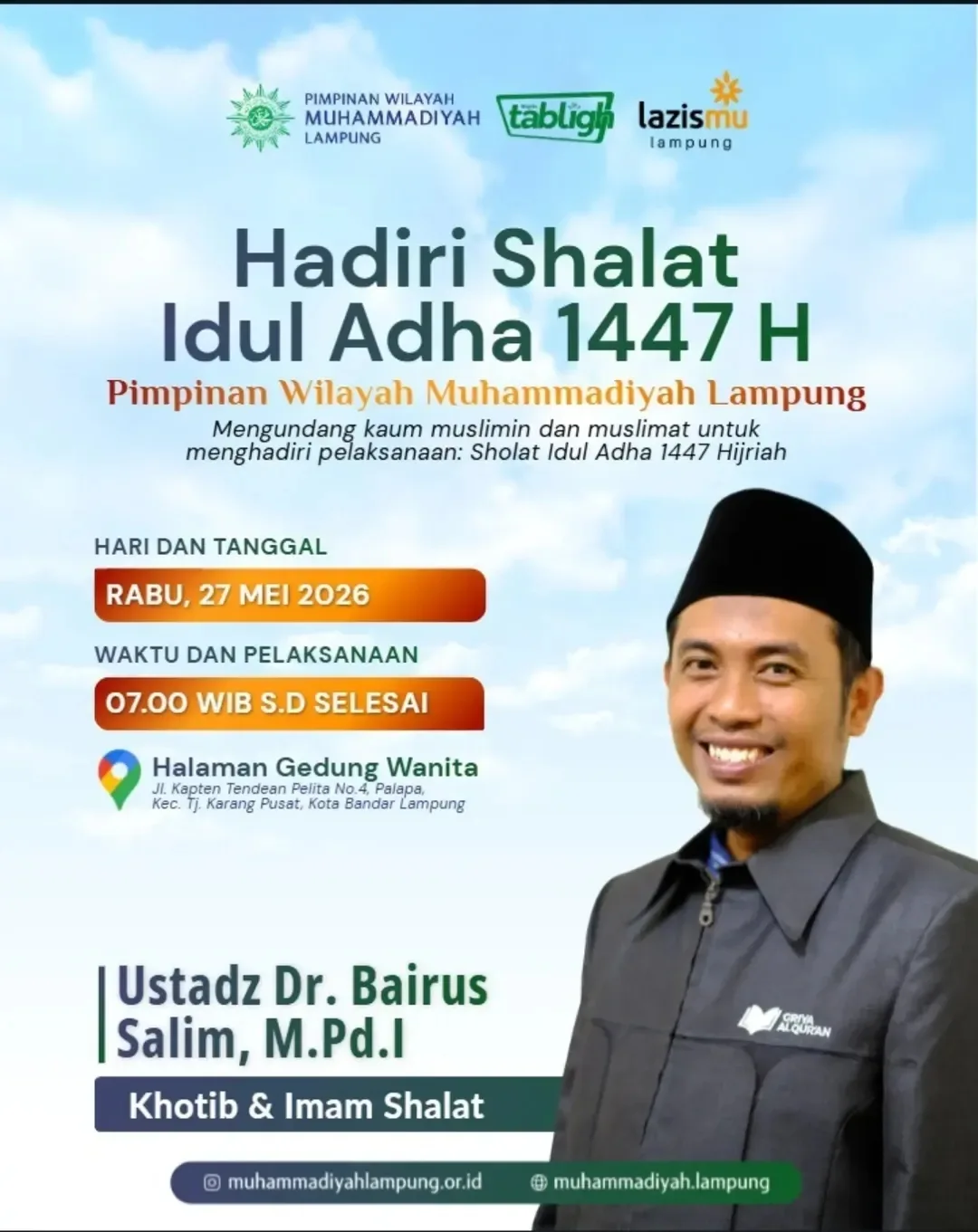 Hadiri Shalat Idul Adha 1447 H Bersama PWM Lampung