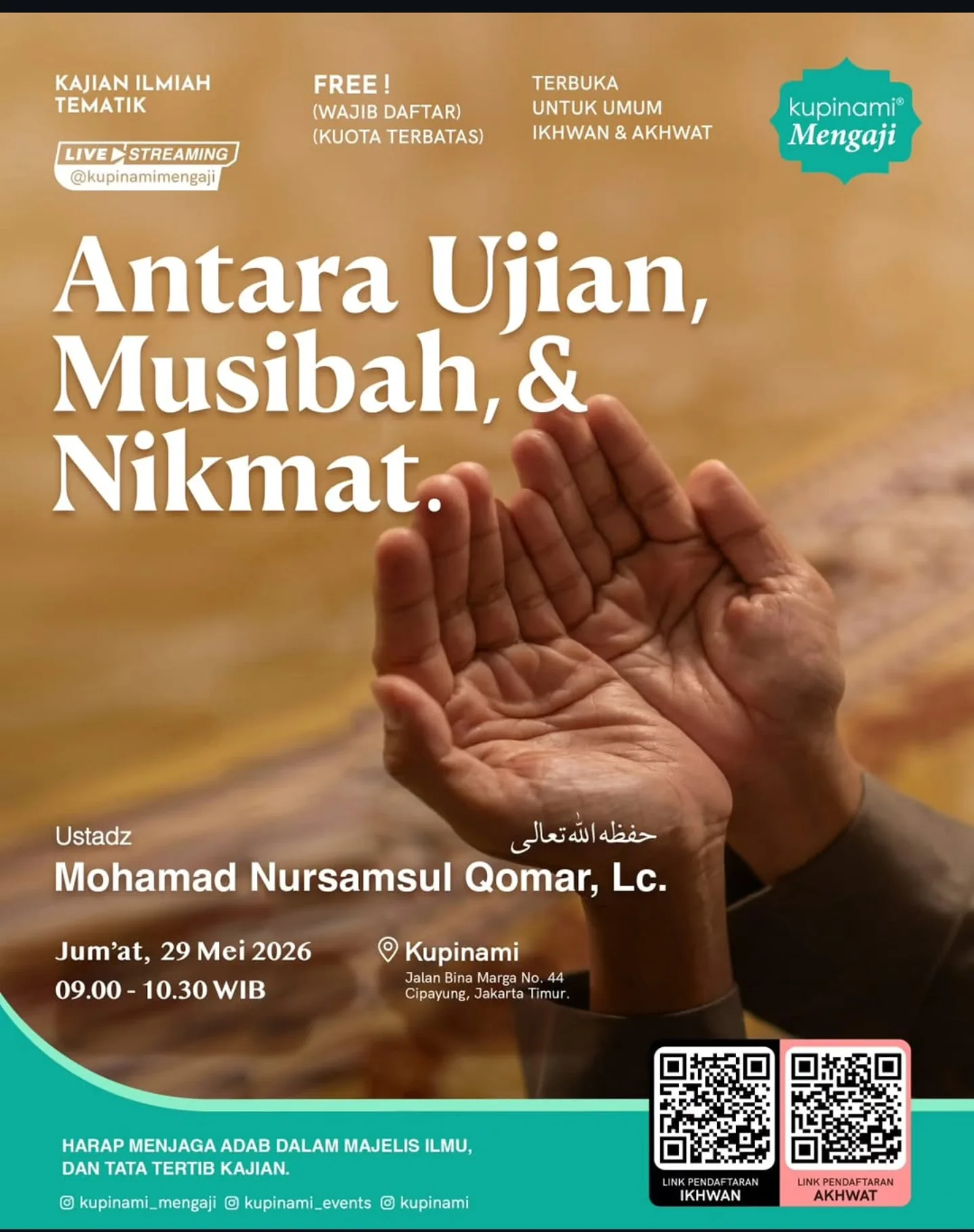 Antara Ujian, Musibah, & Nikmat.