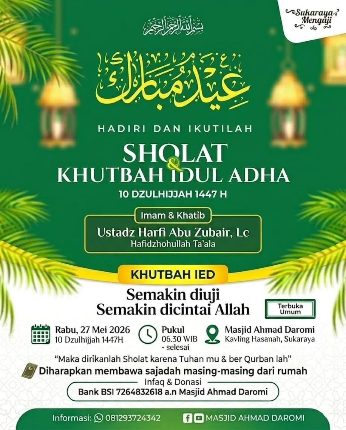 Sholat Idul Adha & Khutbah Idul Adha