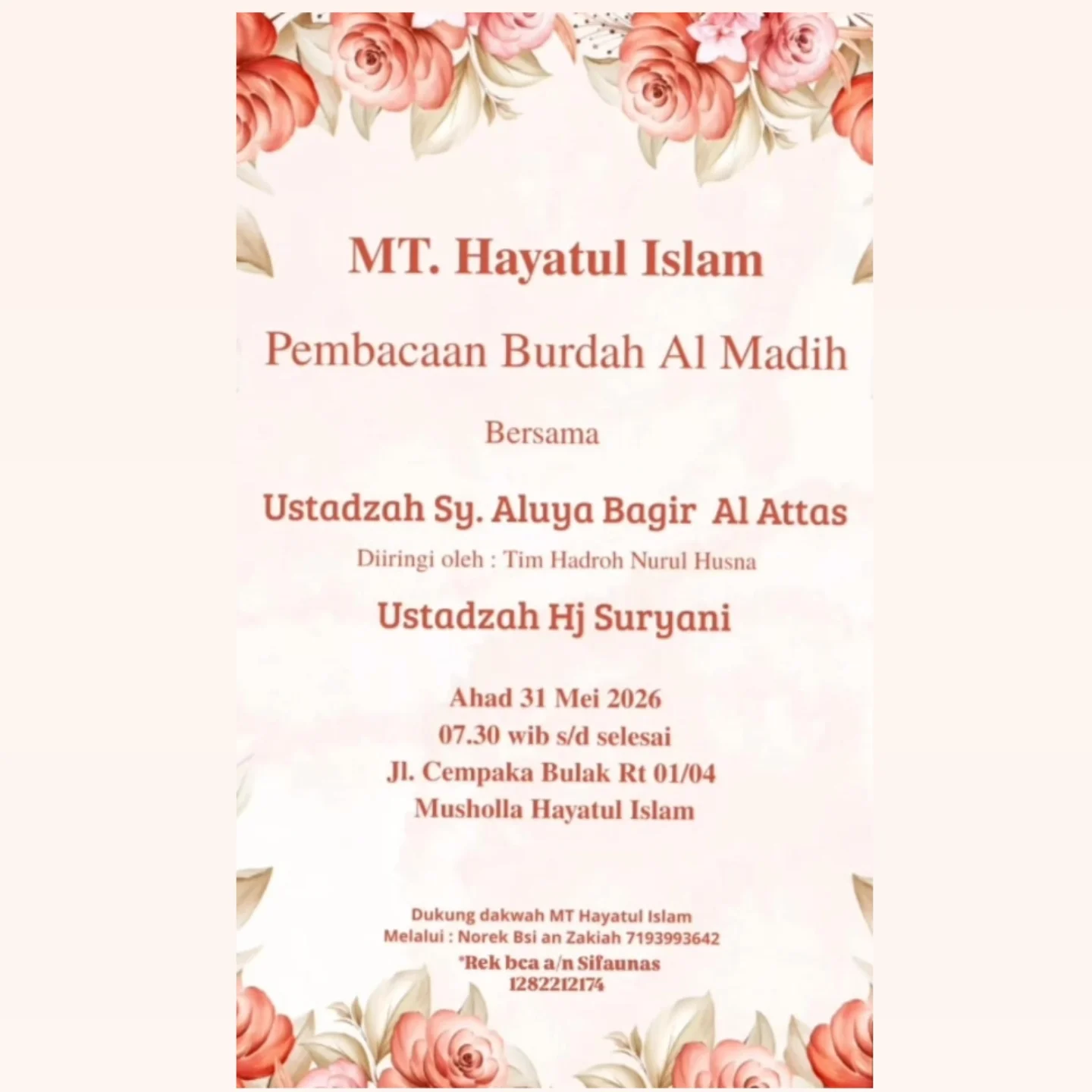 Pembacaan Burdah Al Madih