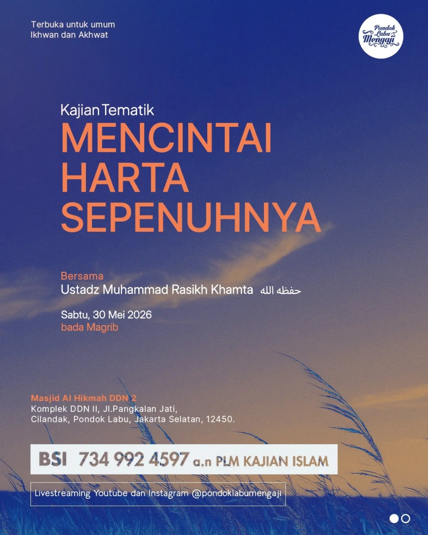 MENCINTAI HARTA SEPENUHNYA
