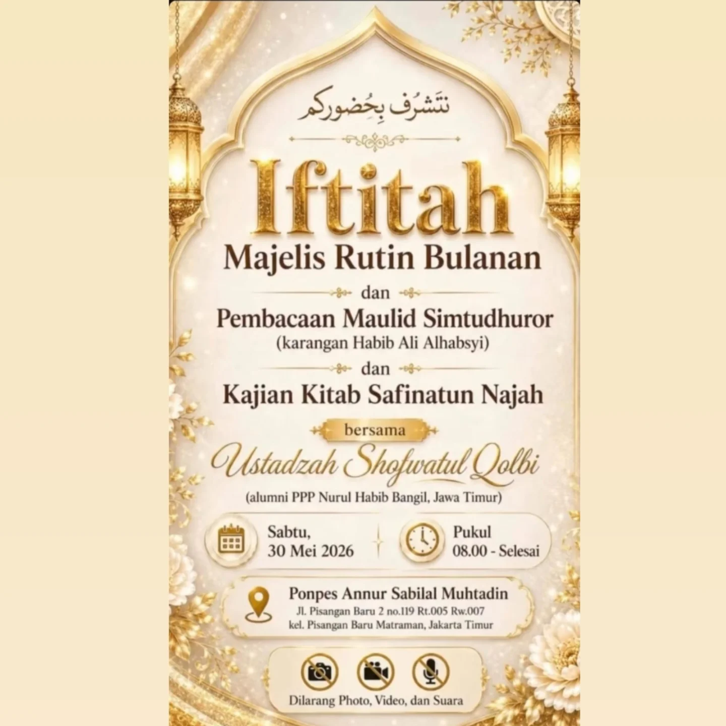 Iftitah Majelis Rutin Bulanan