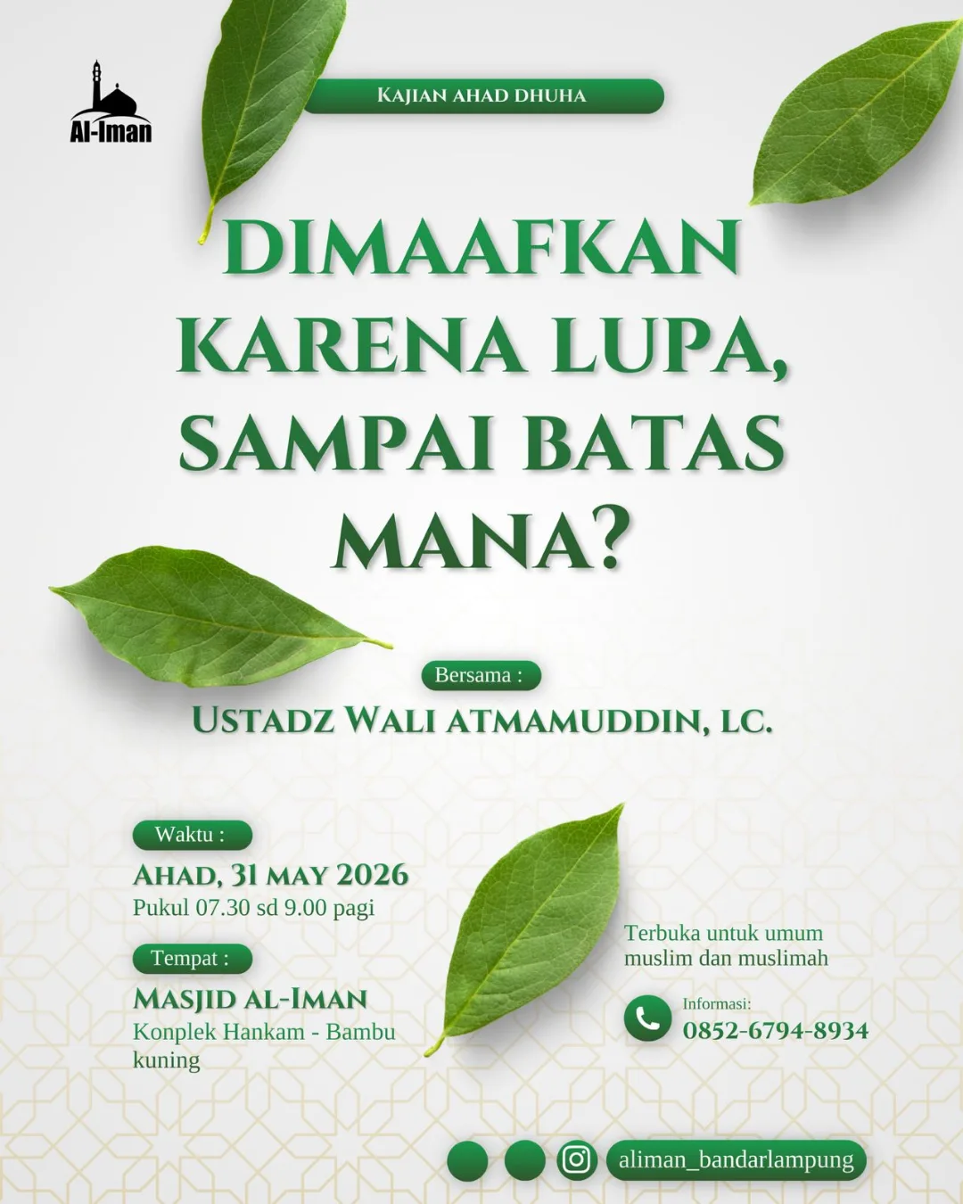 Dimaafkan Karena Lupa, Sampai Batas Mana?