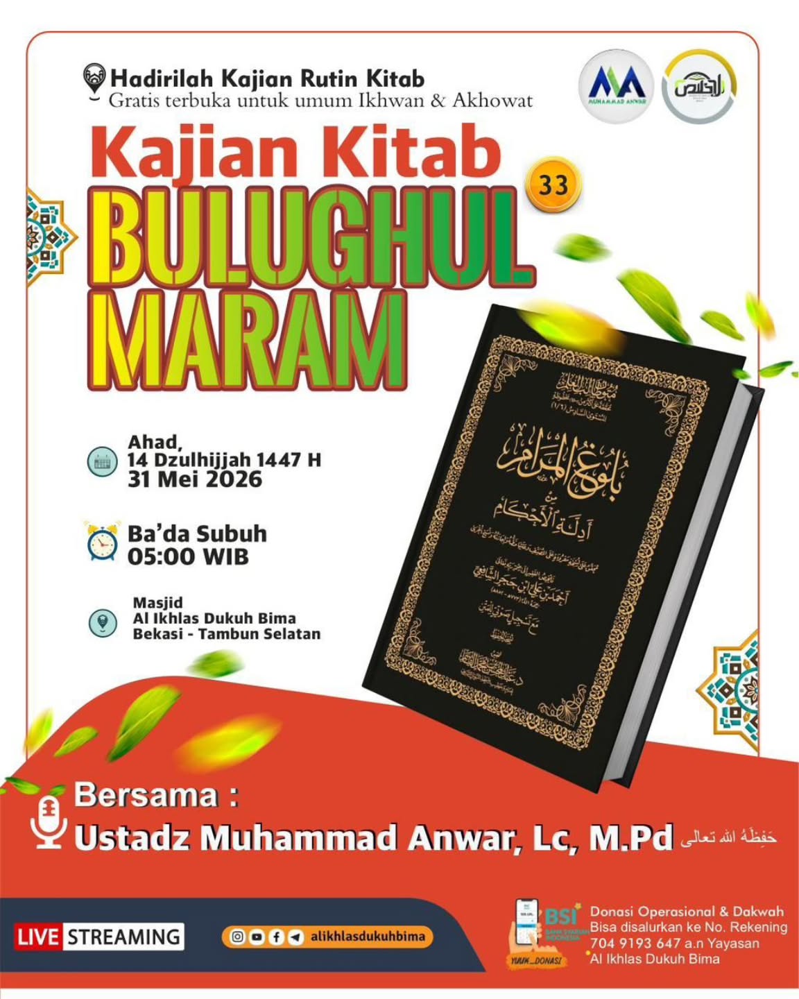 Kajian Kitab Bulughul Maram